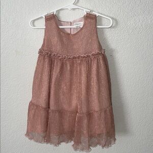 Gymboree Sparkling Pink Ruffle Dress, formal dress,